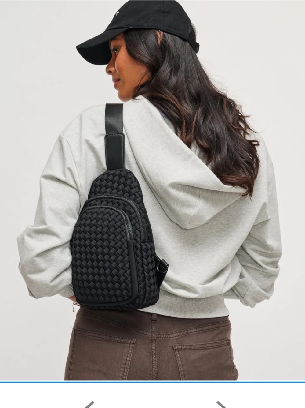 Woven Neoprene Crossbody bag Sol and Solene
